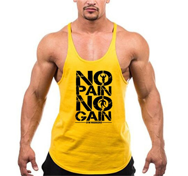 Gym Tank top "NO PAIN NO GAIN
